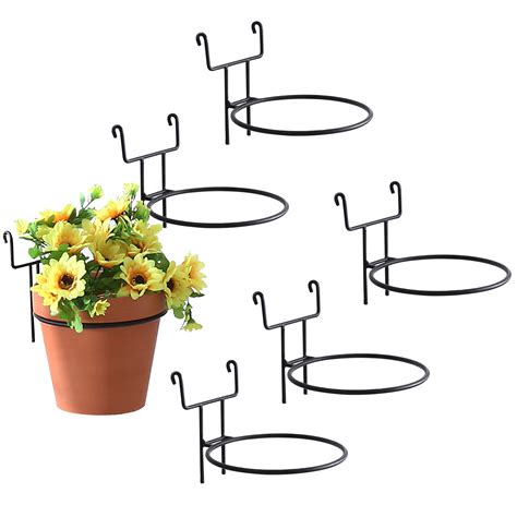 round pot metal brackets|Round Metal Plant Hanger .